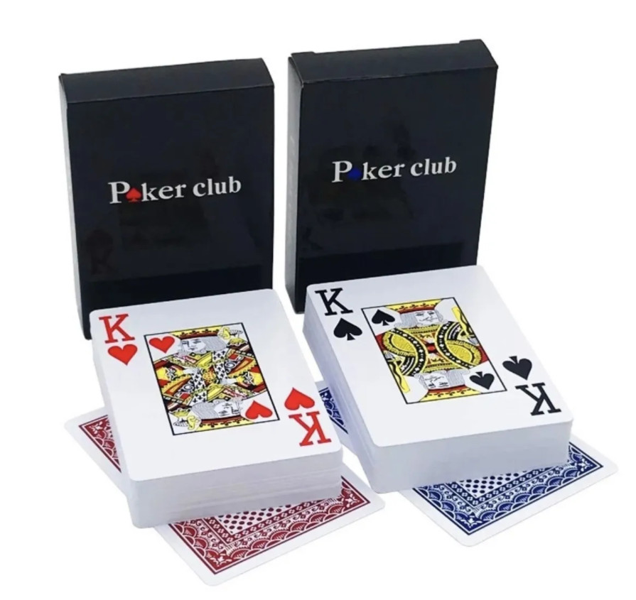 фото Игральные карты poker club, 2 колоды (синяя и красная) none