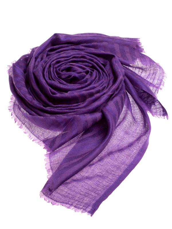 Палантин унисекс PASHMINA EMPORIUM SKWS41-31 фиолетовый, 76х208 см