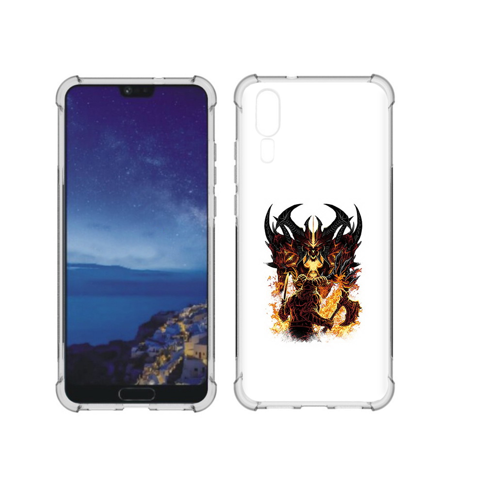 

Чехол MyPads Tocco для Huawei P20 демон shadow fiend (PT108006.52.318), Прозрачный, Tocco