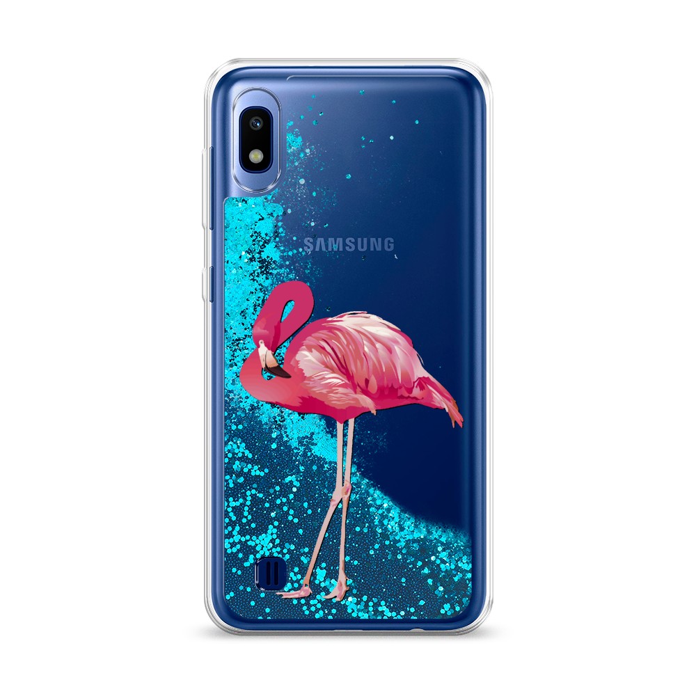 

Чехол Awog на Samsung Galaxy A10 "Застенчивый фламинго", Разноцветный, 27993-1