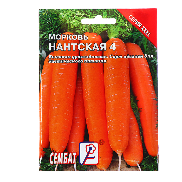 

Семена морковь Нантская 4 Сембат 4662785-2p 2 уп.