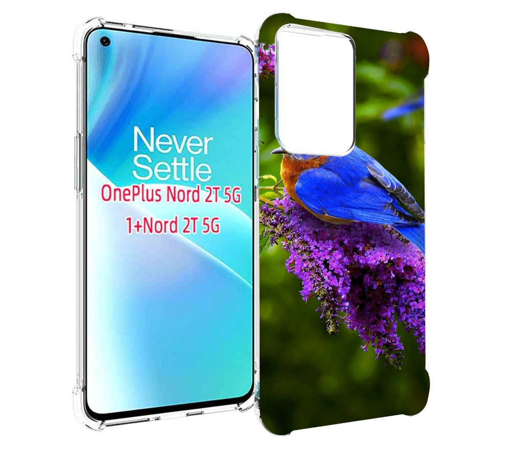 

Чехол MyPads Птица-сиреневая для OnePlus Nord 2T, Прозрачный, Tocco