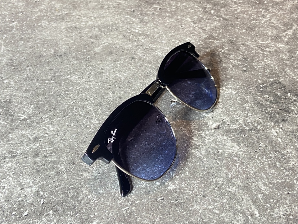 

Солнцезащитные очки унисекс Ray-Ban Ray Ban Clubmaster синие, Ray Ban Clubmaster