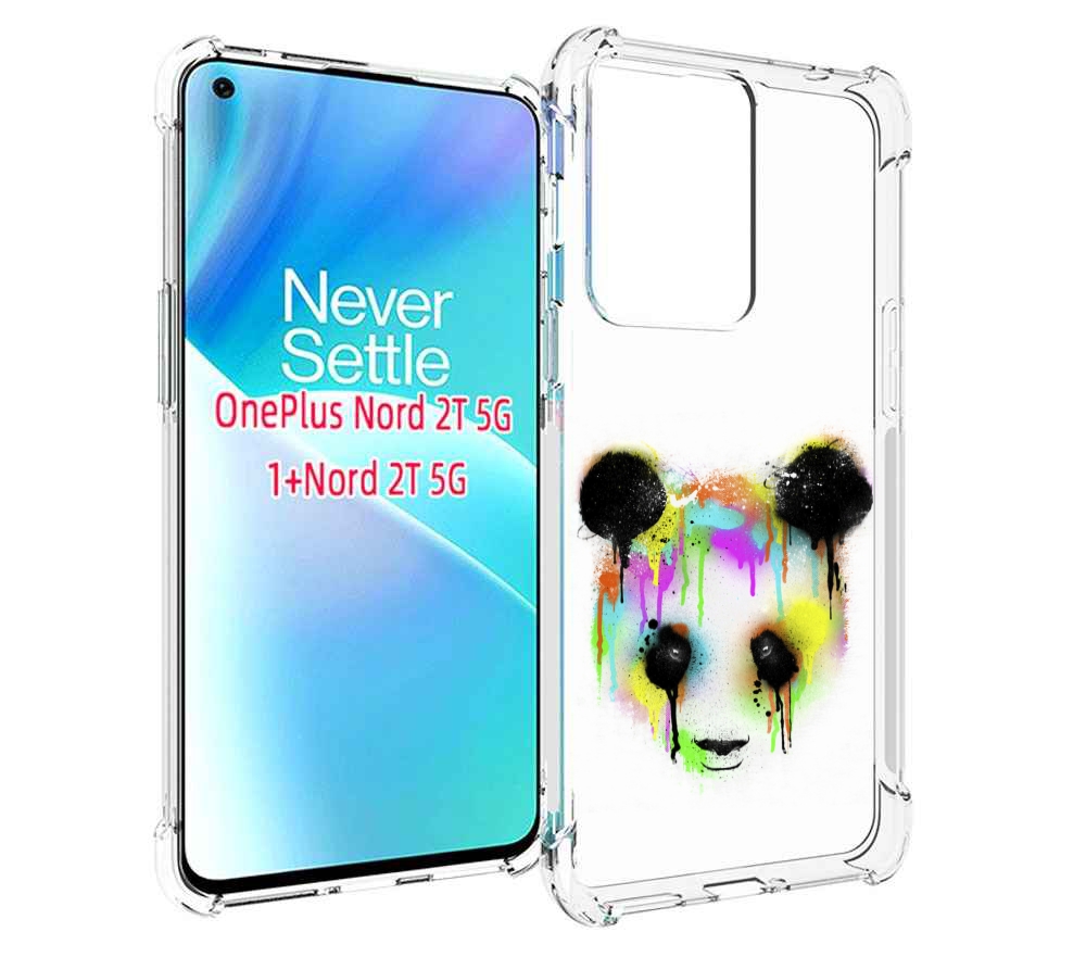 

Чехол MyPads Радужная панда для OnePlus Nord 2T, Прозрачный, Tocco