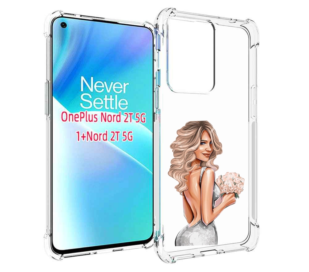 

Чехол MyPads Роскошное-платье женский для OnePlus Nord 2T, Прозрачный, Tocco