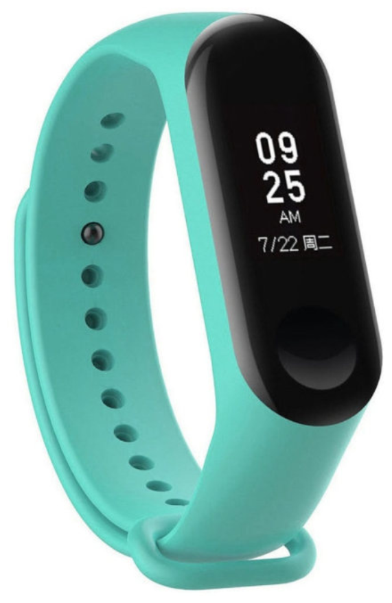 

Ремешок силиконовый для Xiaomi Mi Band 5 бирюзовый, j-55