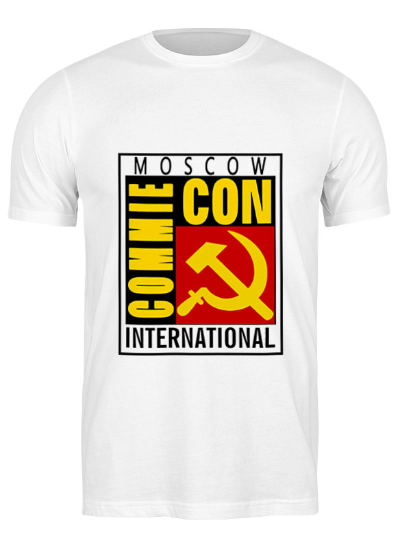 

Футболка мужская Printio Moscow commie con белая 3XL, Белый, Moscow commie con