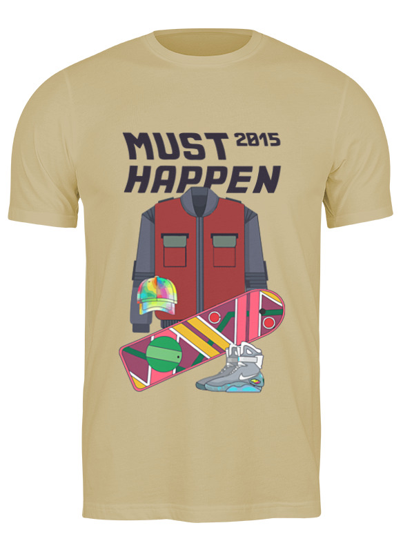

Футболка женская Printio Назад в будущее (back to the future) бежевая 3XL, Бежевый, Назад в будущее (back to the future)