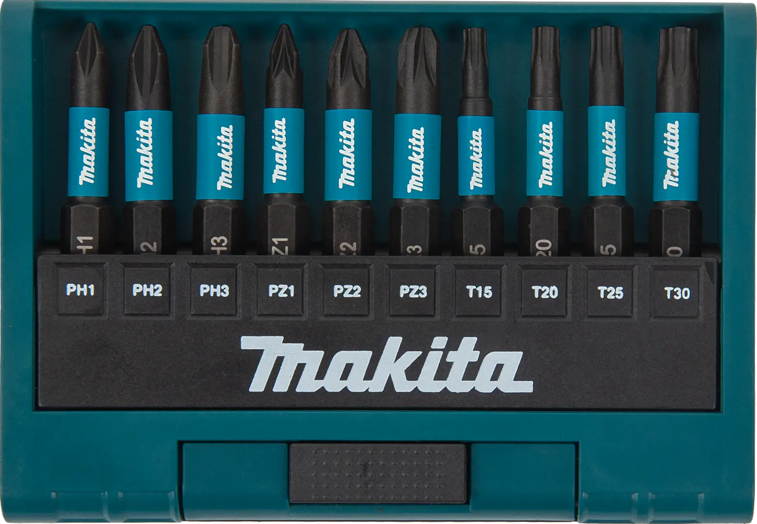 Набор бит магнитных Makita E-12011, 10 шт. набор оснастки для дрели шуруповерта worx