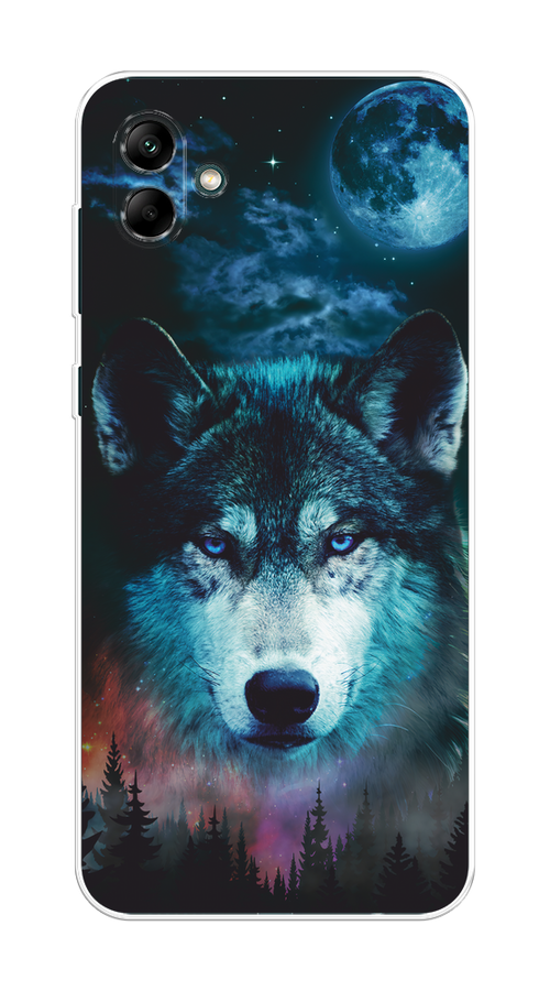 

Чехол на Samsung Galaxy A04 "Лунный волк", Бирюзовый;розовый;синий, 2107050-1