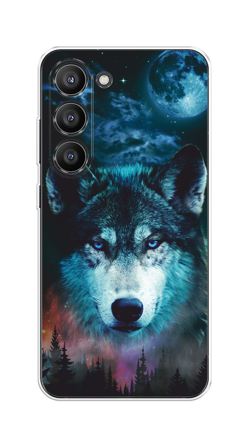 

Чехол на Samsung Galaxy S23 5G "Лунный волк", Бирюзовый;розовый;синий, 2107350-1