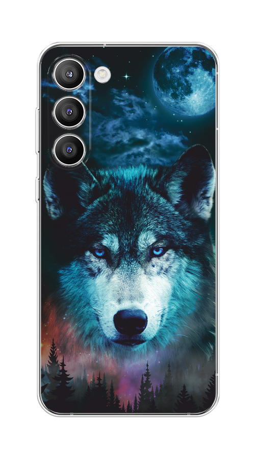 

Чехол на Samsung Galaxy S23 Plus 5G "Лунный волк", Бирюзовый;розовый;синий, 2107450-1