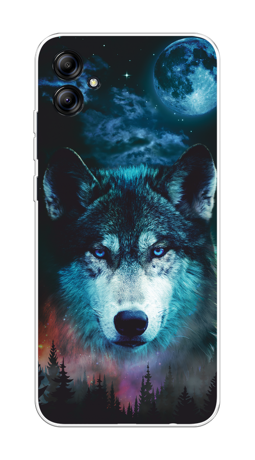 

Чехол на Samsung Galaxy A04e/A042 "Лунный волк", Бирюзовый;розовый;синий, 2107650-1