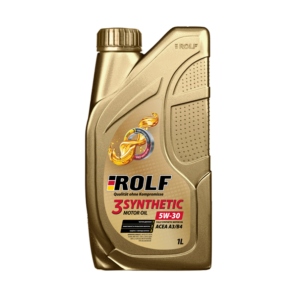 

Моторное масло Rolf синтетическое 3-SYNTHETIC A3/B4 5W30 1л