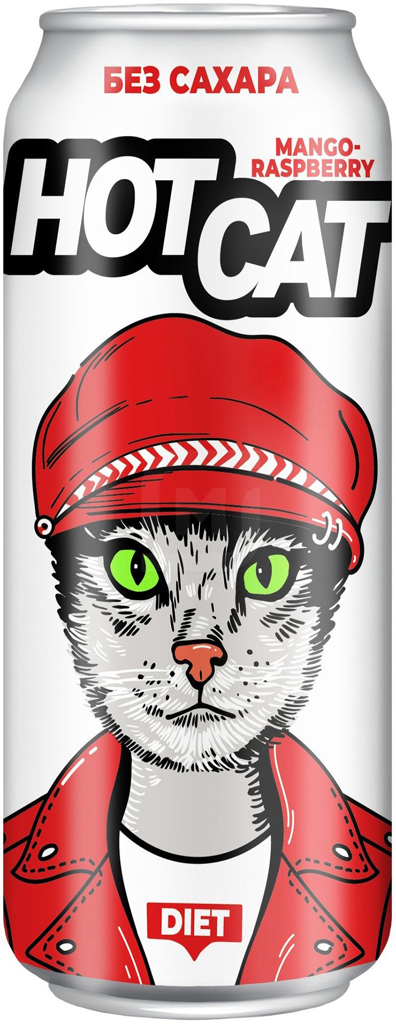 

Напиток энергетический Hotcat манго-малина газированный безалкогольный 0,45 л