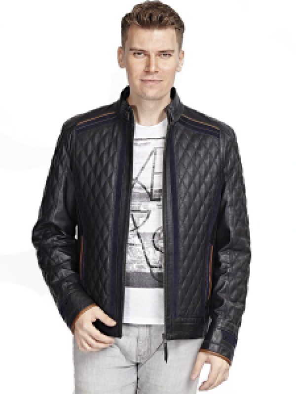 

Кожаная куртка мужская Hodore H35-158L синяя M (доставка из-за рубежа), H35-158L