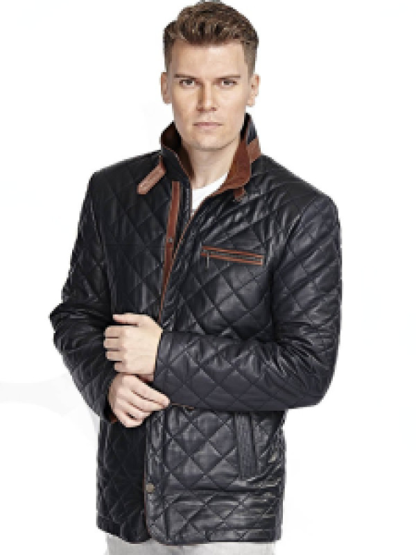 

Кожаная куртка мужская Hodore H35-162L синяя M (доставка из-за рубежа), Синий, H35-162L