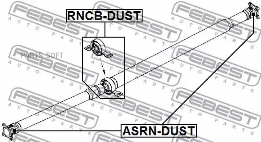 

Крестовина карданного вала 19x55.5 renault duster 2011- asrn-dust