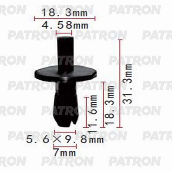 Клипса Автомобильная PATRON P370738