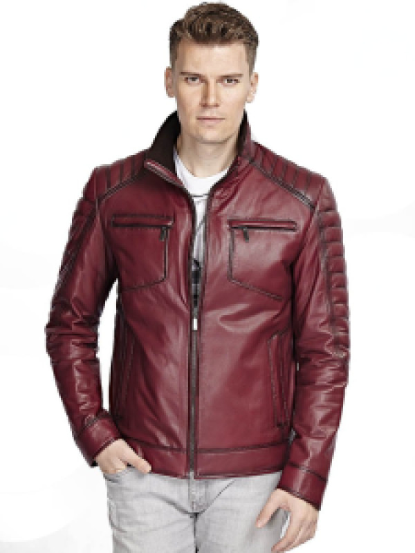 

Кожаная куртка мужская Hodore H35-5082B красная 2XL (доставка из-за рубежа), Красный, H35-5082B