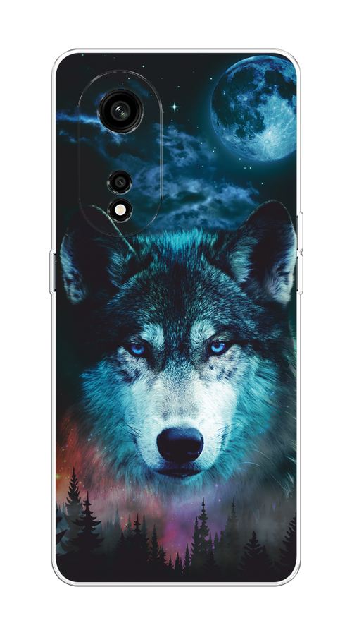 

Чехол на Oppo A1 Pro "Лунный волк", Бирюзовый;розовый;синий, 2512250-1