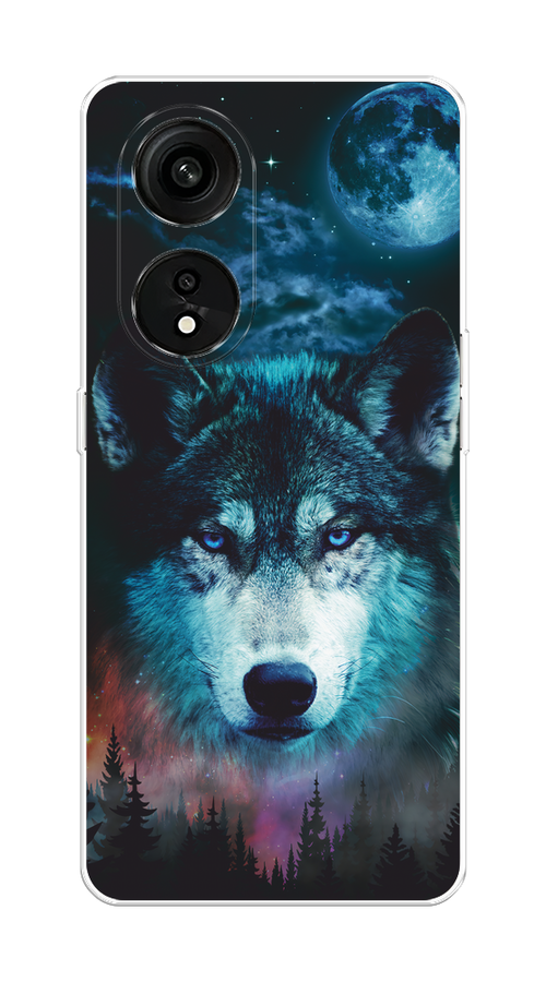 

Чехол на OPPO Reno 8T 5G "Лунный волк", Бирюзовый;розовый;синий, 2513150-1