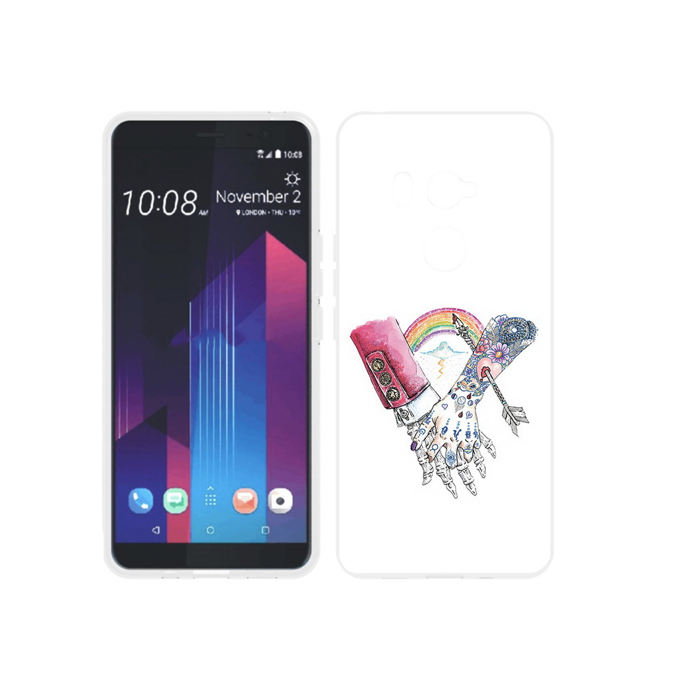 

Чехол MyPads Tocco для HTC U11 EYEs абстракция руки в татуировках, Прозрачный, Tocco
