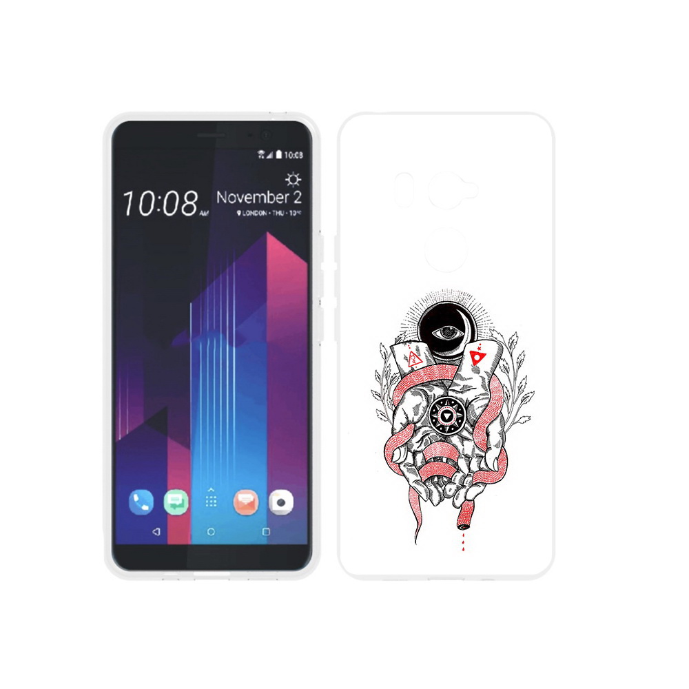 

Чехол MyPads Tocco для HTC U11 EYEs абстрация связанные руки, Прозрачный, Tocco