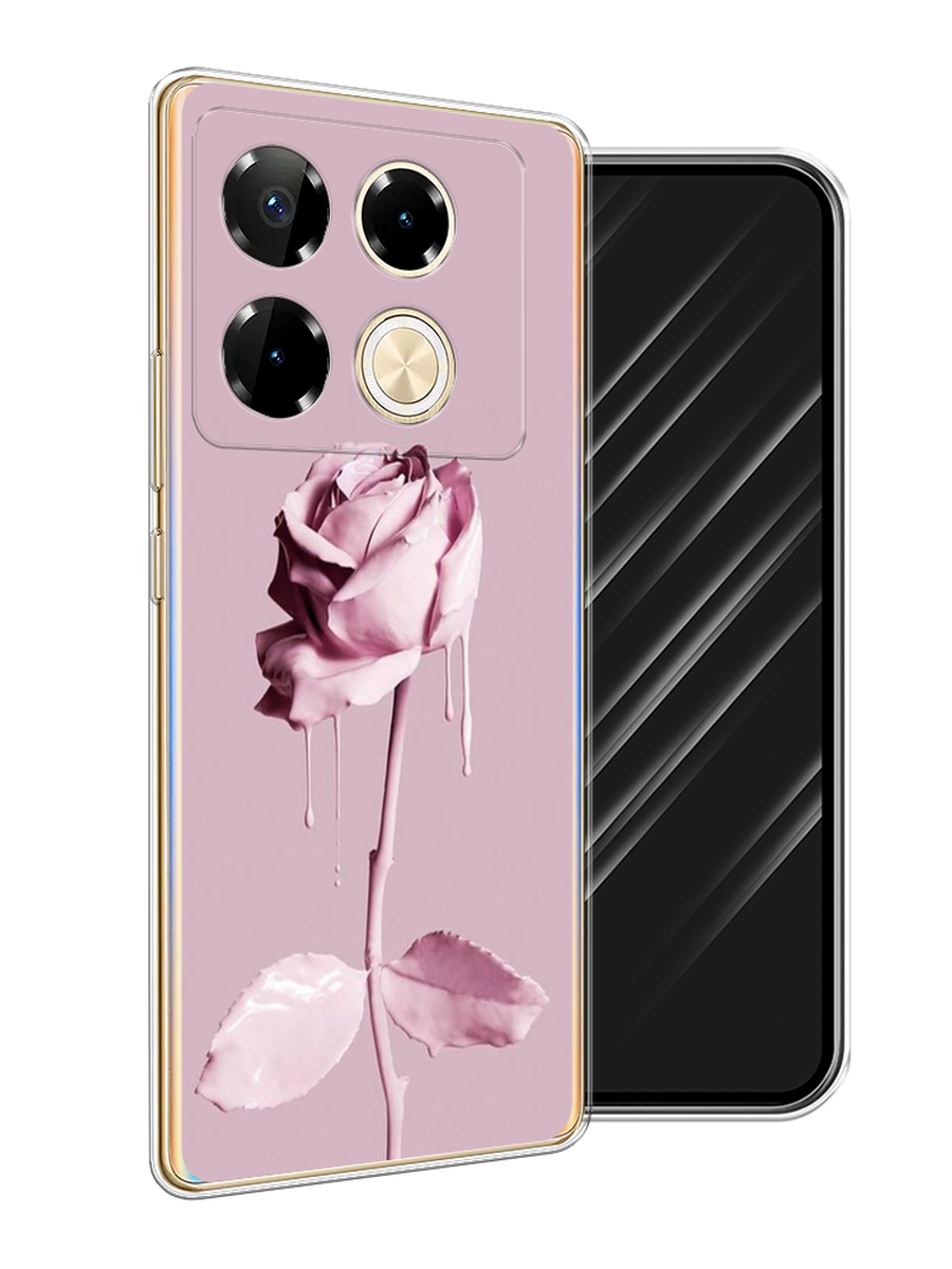 

Чехол Awog на Infinix Note 40 Pro "Роза в краске", Белый;розовый, 3105750-1