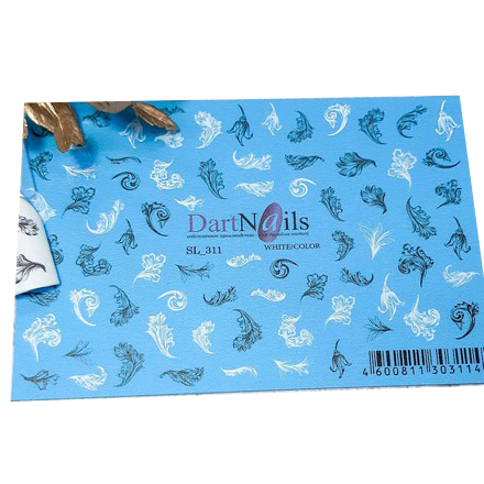 

Набор DartNails Слайдер-дизайн Art-Fashion Листики цветков №311, 3 шт.