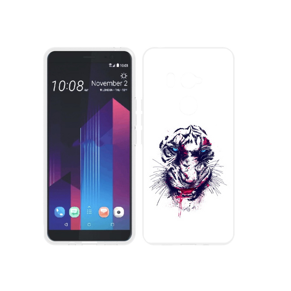 

Чехол MyPads Tocco для HTC U11 EYEs безумный тигр, Прозрачный, Tocco