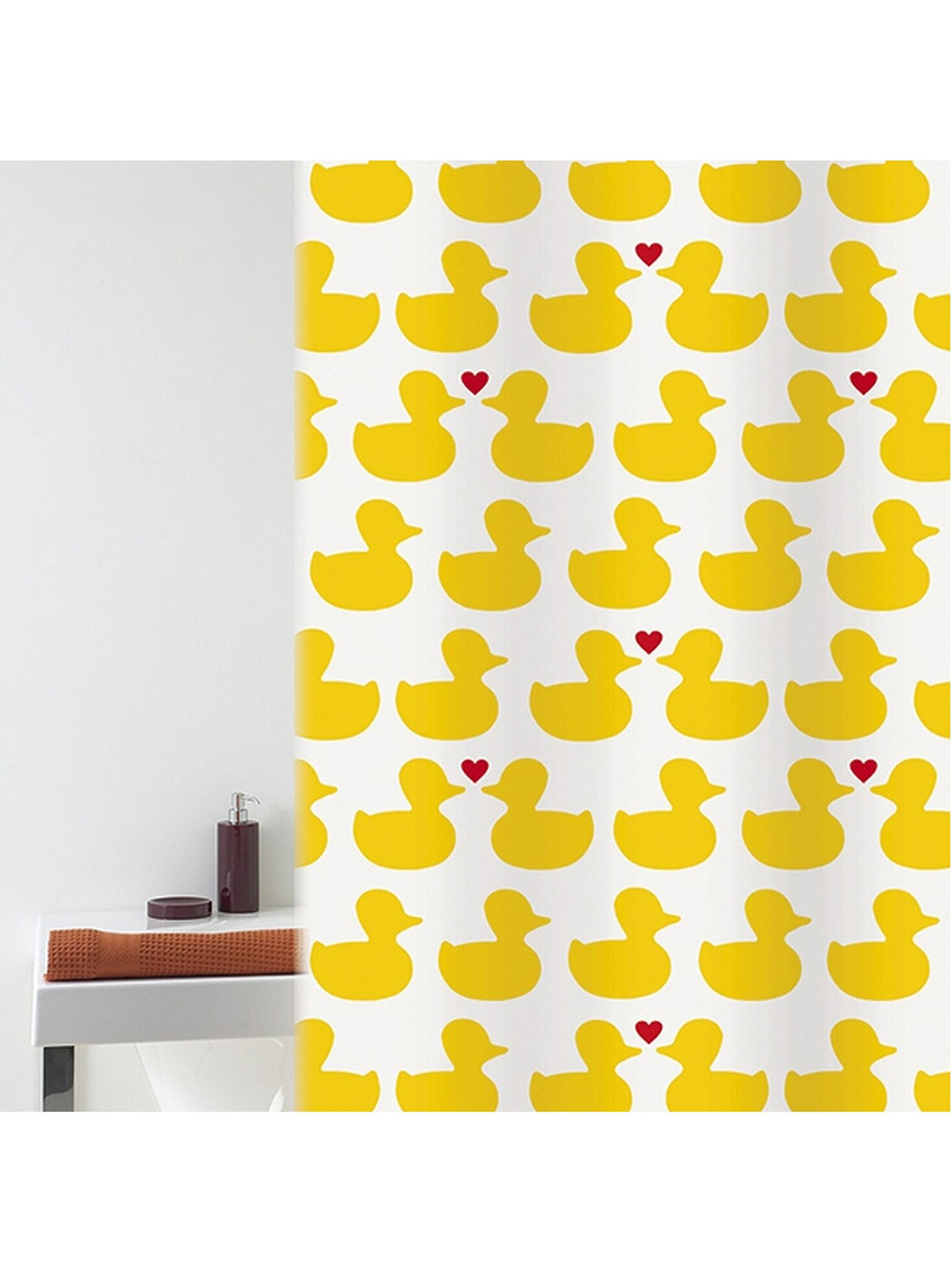фото Штора для ванны bath duck 180х200 см, желтый jinn