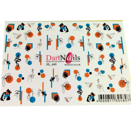 

Набор DartNails Слайдер-дизайн Art-Fashion №480, 3 шт.
