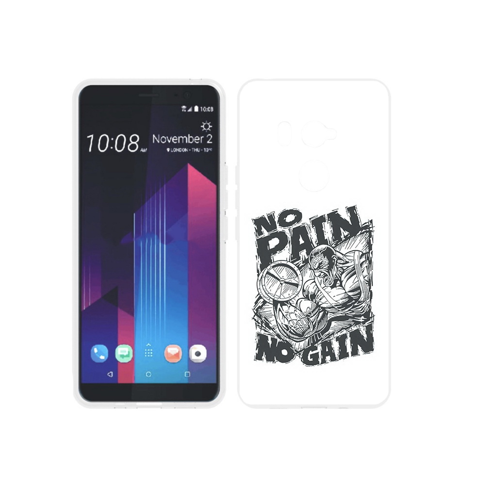 

Чехол MyPads Tocco для HTC U11 EYEs бодибилдинг тяжелая работа, Прозрачный, Tocco
