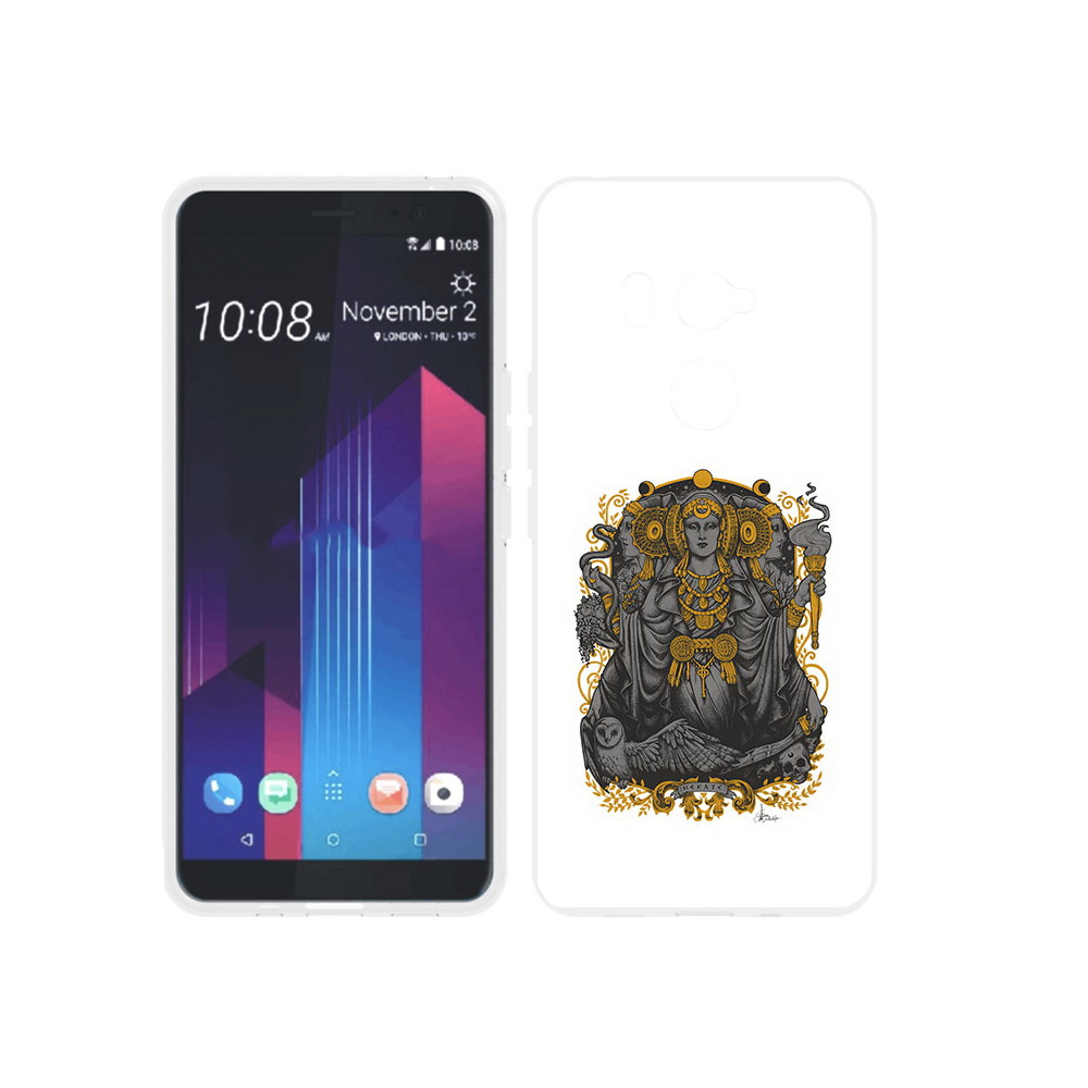 

Чехол MyPads Tocco для HTC U11 EYEs божество с золотыми элементами, Прозрачный, Tocco