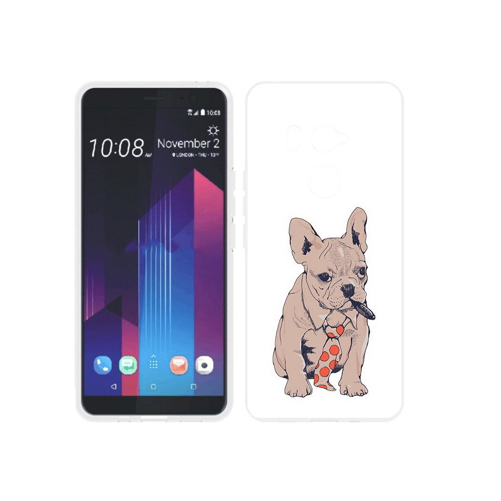 

Чехол MyPads Tocco для HTC U11 EYEs бульдог с сигарой, Прозрачный, Tocco
