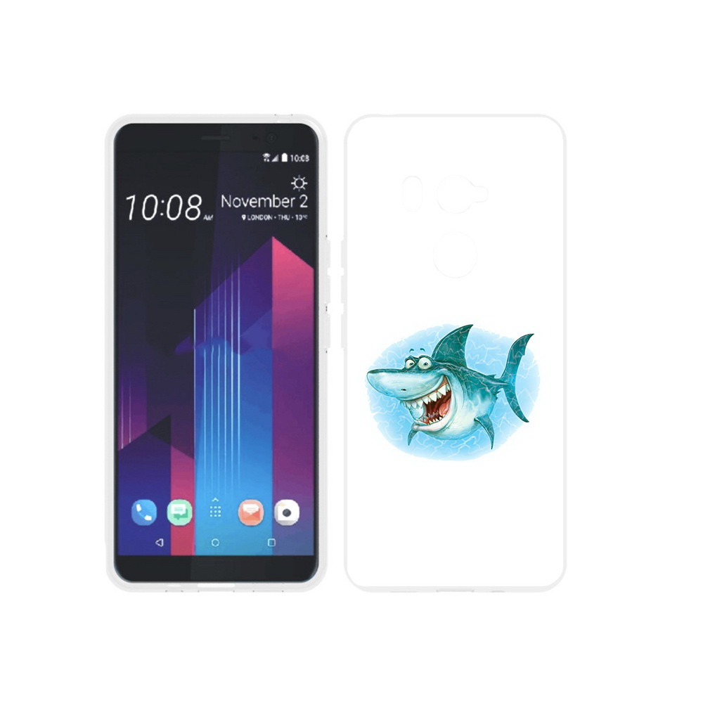 

Чехол MyPads Tocco для HTC U11 EYEs веселая акула, Прозрачный, Tocco