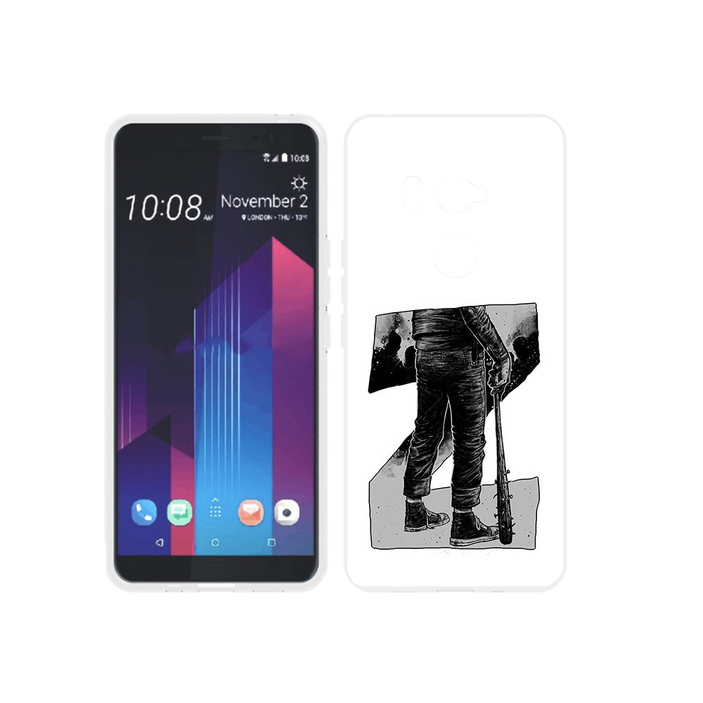 

Чехол MyPads Tocco для HTC U11 EYEs воин черно белый, Tocco