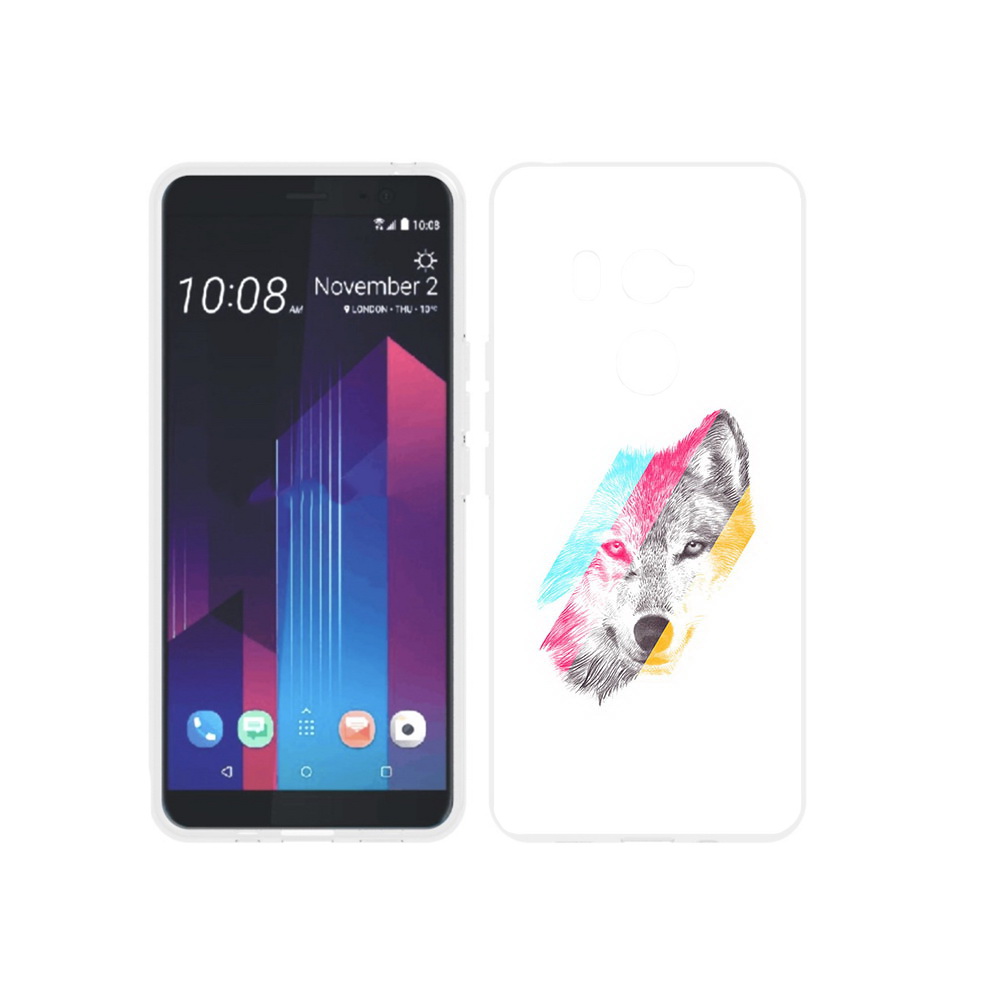 

Чехол MyPads Tocco для HTC U11 EYEs волк градиент, Прозрачный, Tocco