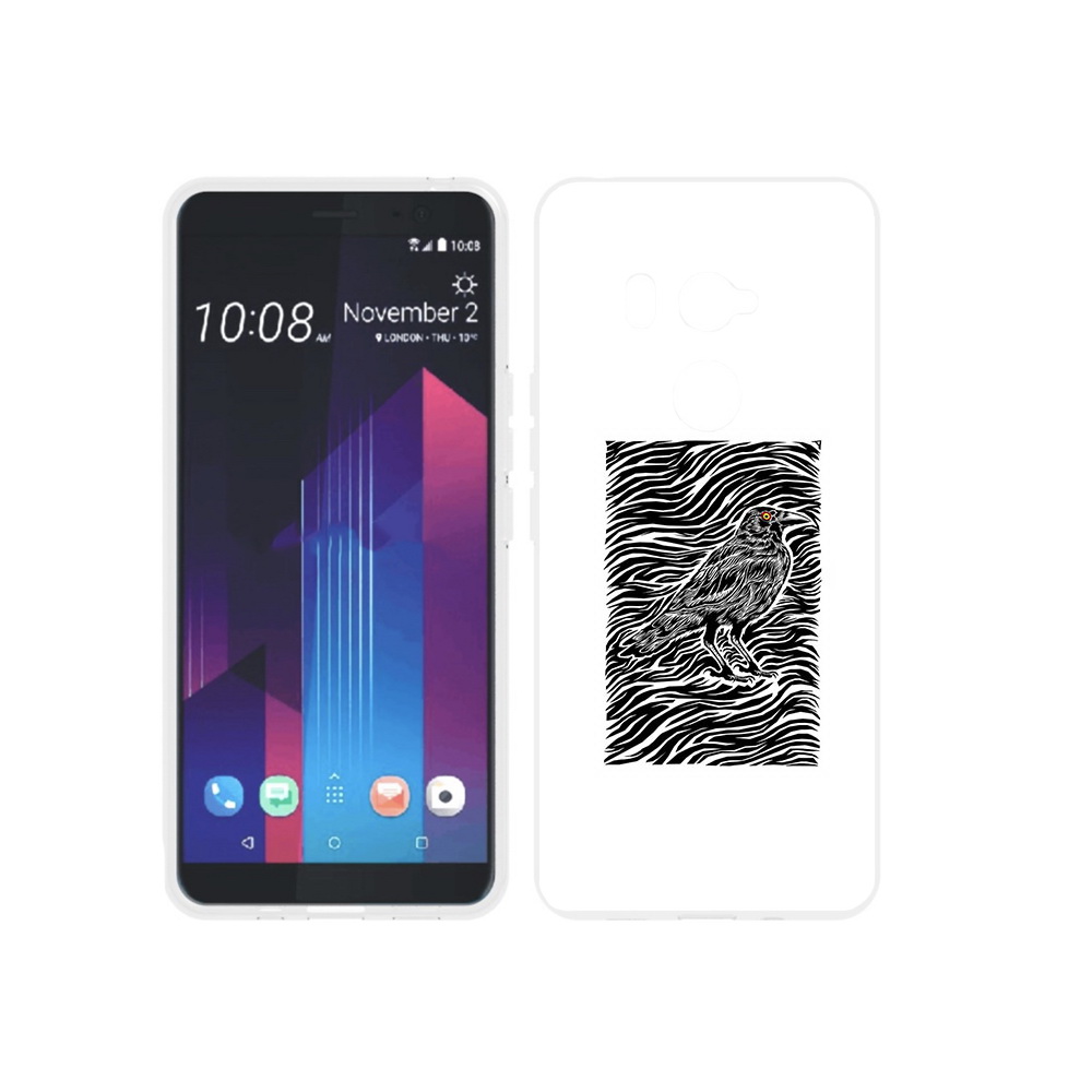 

Чехол MyPads Tocco для HTC U11 EYEs ворон в абстракции, Прозрачный, Tocco