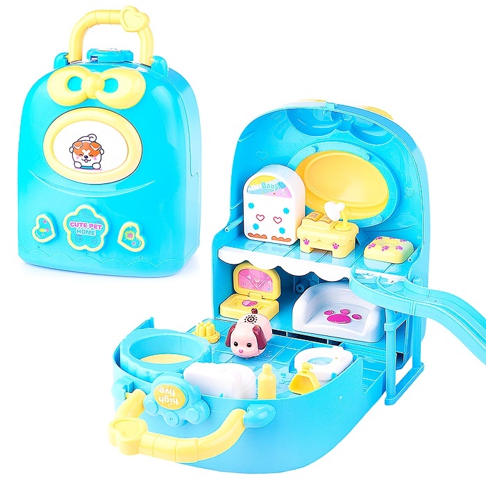 

Oubaoloon Домик с животными с аксессуарами, на батарейках, в коробке, "Домик с животными" с аксессуарами, на батарейках, в коробке