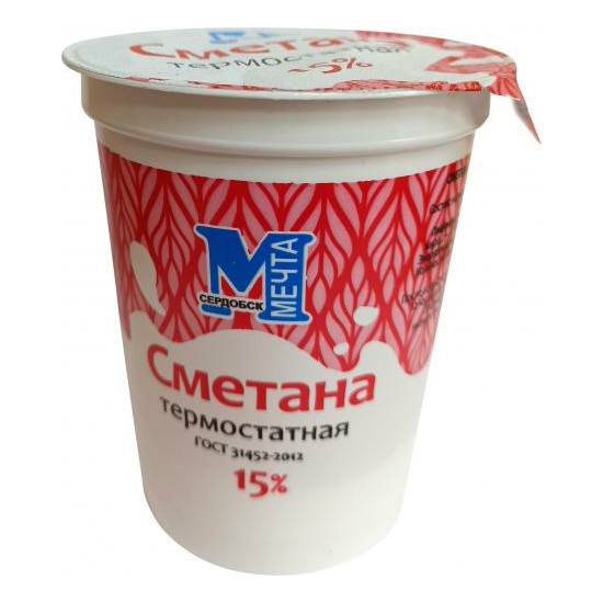 

Сметана Мечта 15% 400 г