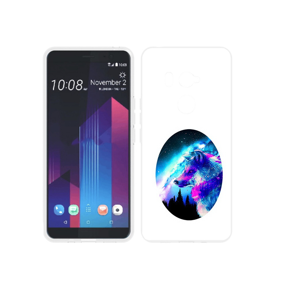 

Чехол MyPads Tocco для HTC U11 EYEs голубой волк, Прозрачный, Tocco