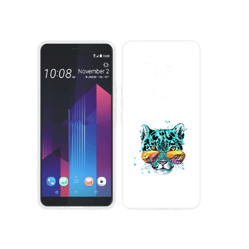 

Чехол MyPads Tocco для HTC U11 EYEs голубой лео, Прозрачный, Tocco