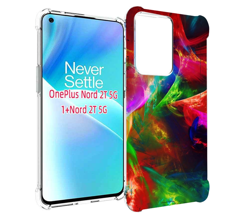 

Чехол MyPads Сияние-красок для OnePlus Nord 2T, Прозрачный, Tocco
