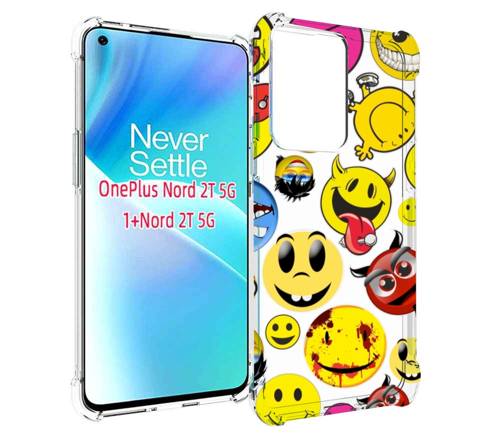 

Чехол MyPads Смайлики для OnePlus Nord 2T, Прозрачный, Tocco