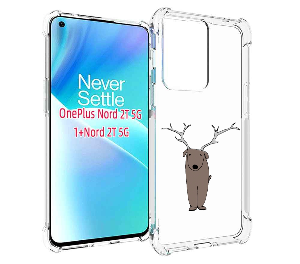 

Чехол MyPads Собака олень для OnePlus Nord 2T, Прозрачный, Tocco