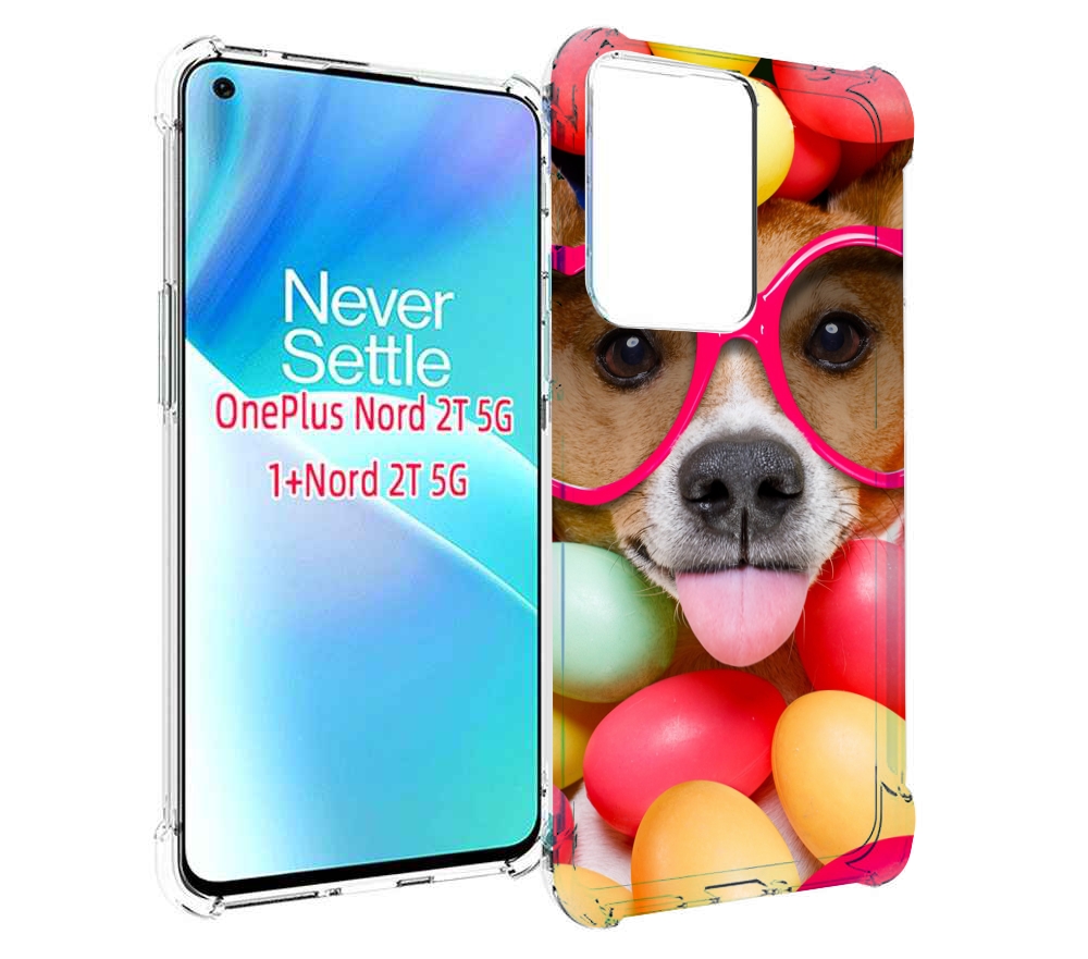 

Чехол MyPads Собака-в-яйцах для OnePlus Nord 2T, Прозрачный, Tocco