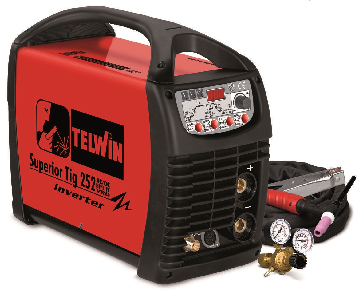 фото Сварочный аппарат superior tig 252 ac/dc hf/lift vrd 400v+acc telwin