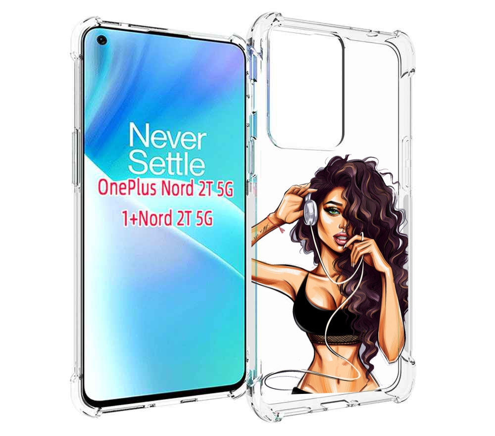 

Чехол MyPads Спортивная-девушка женский для OnePlus Nord 2T, Прозрачный, Tocco